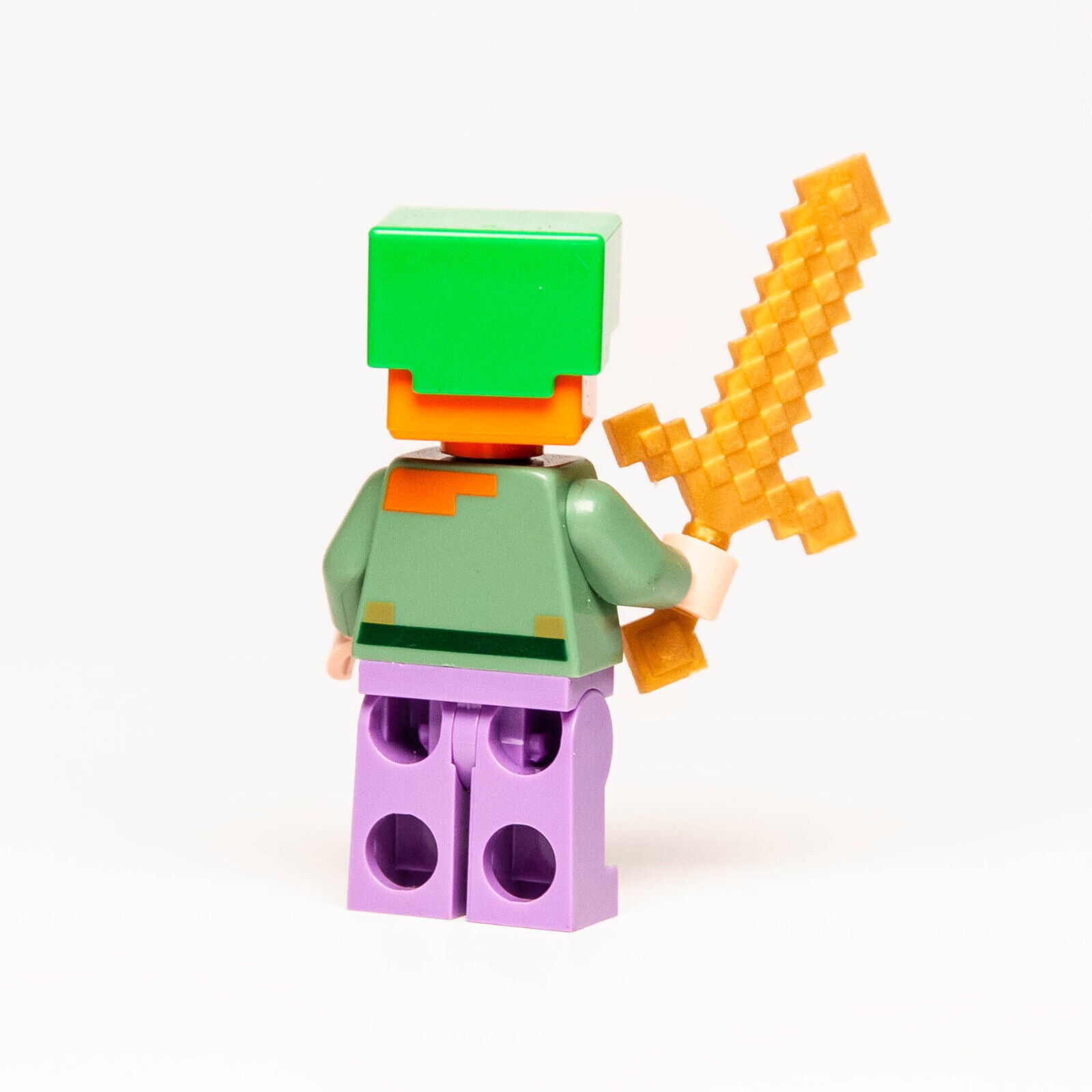 Lego Minecraft Minifigure - Alex with Helmet & Sword (min089) 21164 Reef - StudBee