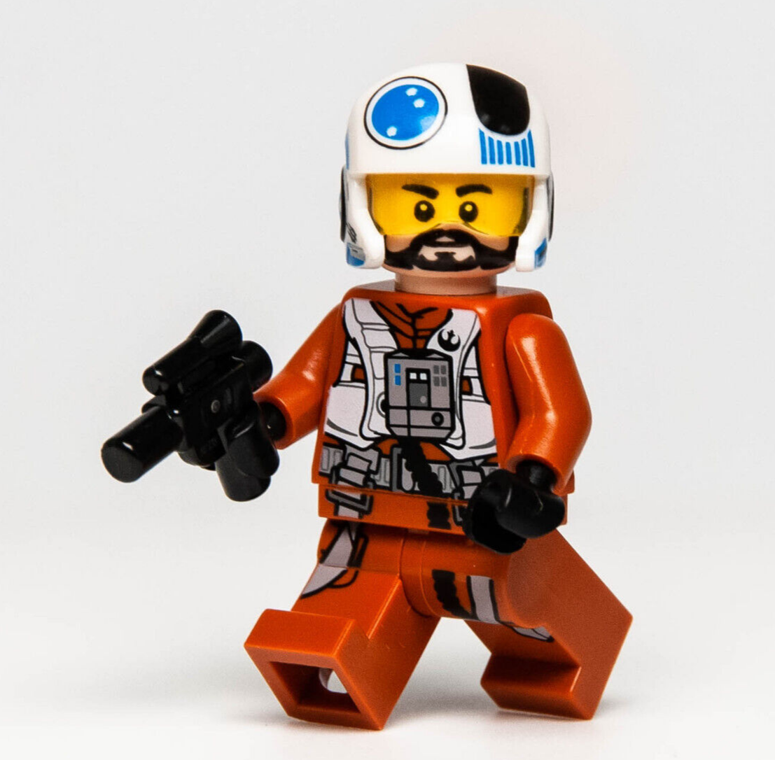 Lego Star Wars Minifigure - Resistance Pilot X-Wing Temmin Snap Wexley (sw0705) - StudBee