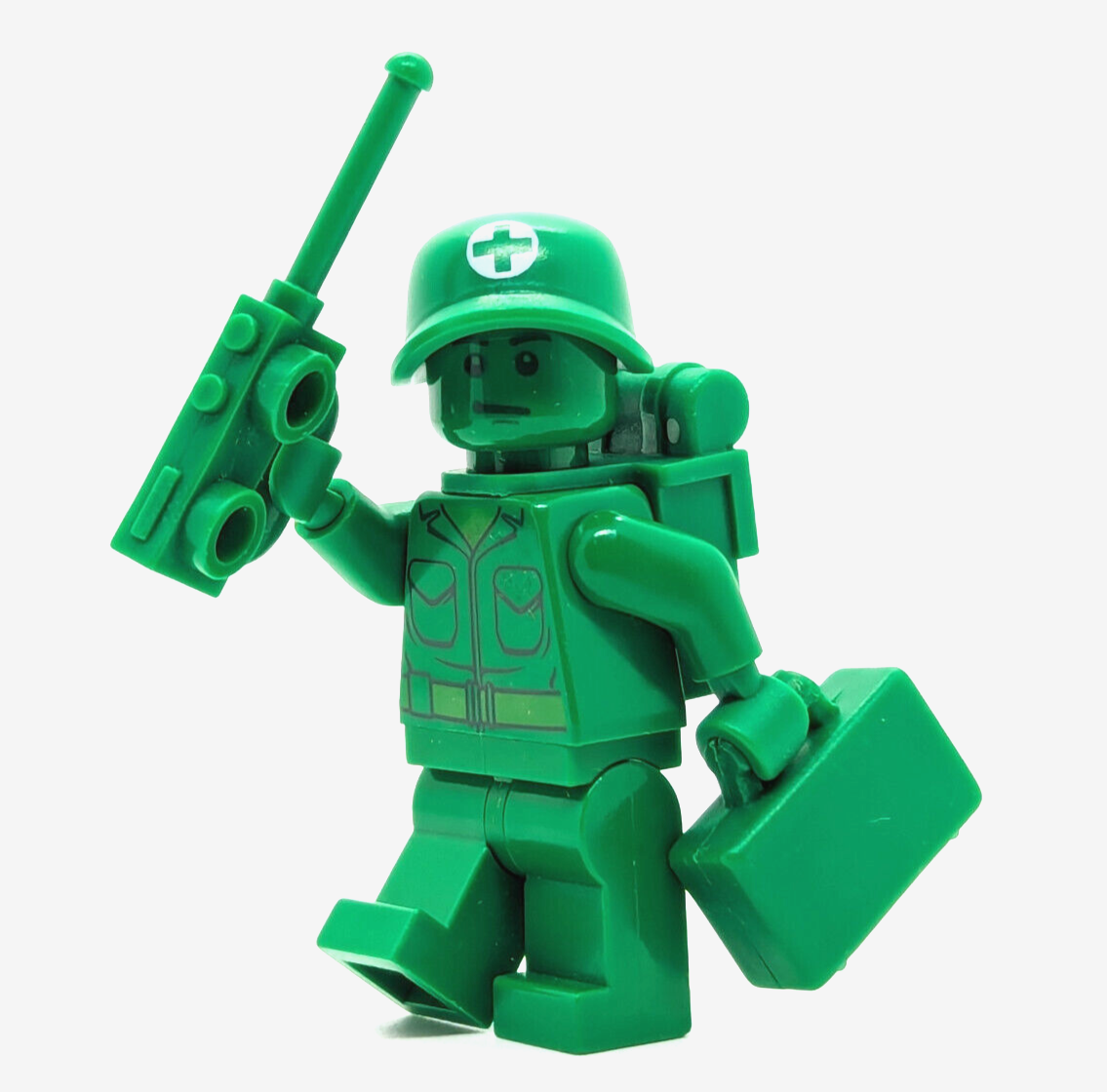 LEGO Toy Story Green Army Man Medic Backpack Minifigure (toy002) 7595 Men Patrol - StudBee