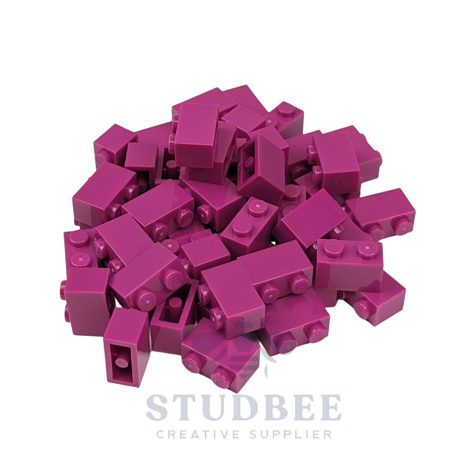 NEW LEGO  - 1 x 2 Bricks - #3004 - 50 Pieces - 20+ Colors Available - StudBee