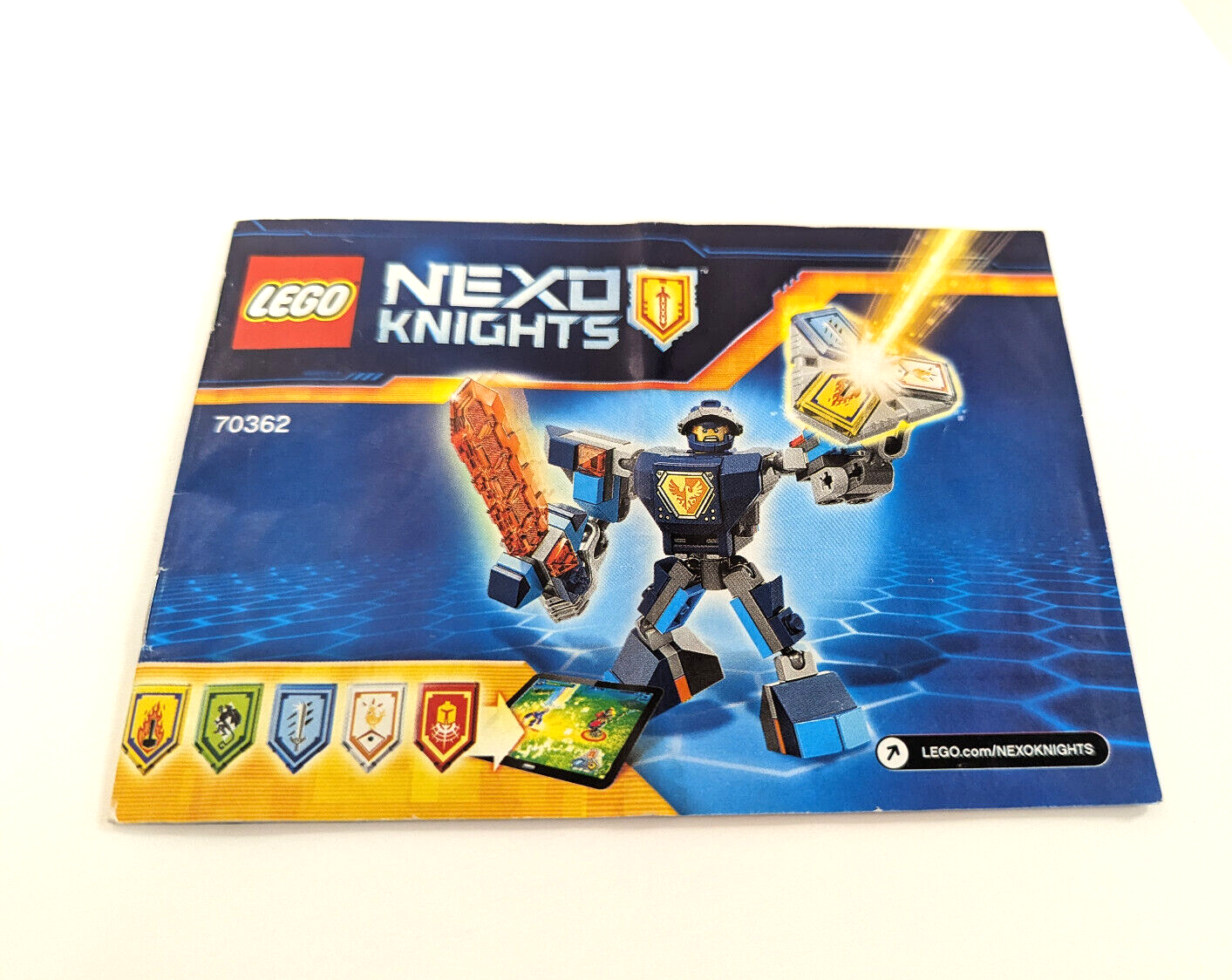 70362 LEGO Nexo Knights Battle Suit Clay Minifigure (nex083) - 100% Complete