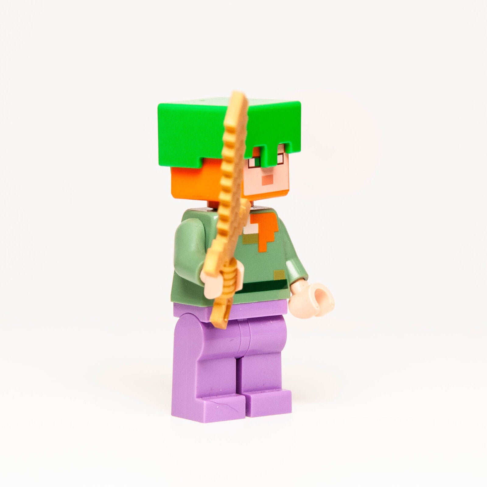 Lego Minecraft Minifigure - Alex with Helmet & Sword (min089) 21164 Reef - StudBee