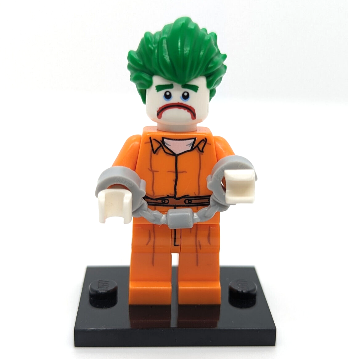 LEGO Minifigure - The Joker Arkham Asylum w/ Stand, Accessories (coltlbm08) - StudBee