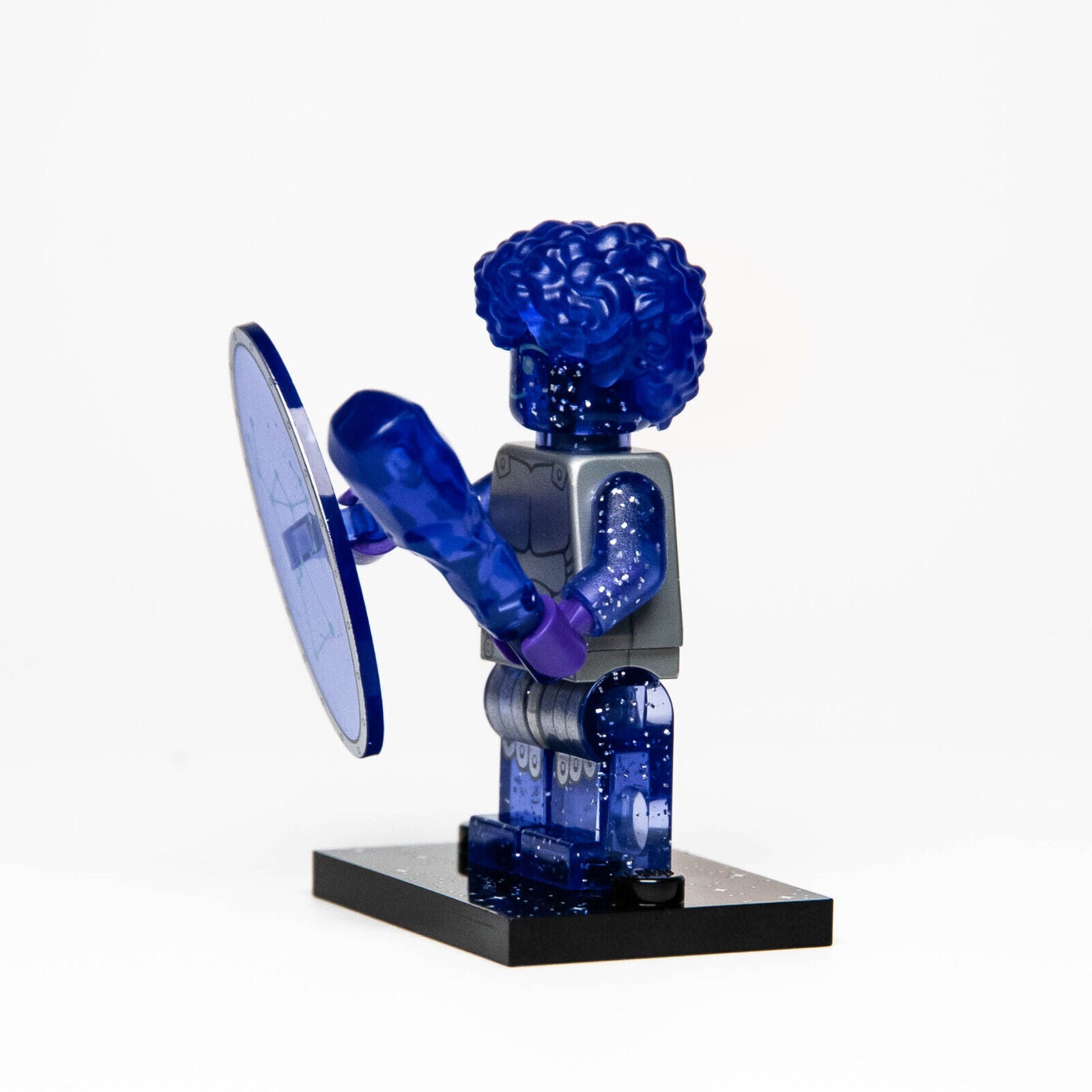 LEGO Space CMF 26 Minifigure: Orion 71046 (col26-11) Trans Glitter Purple Shield