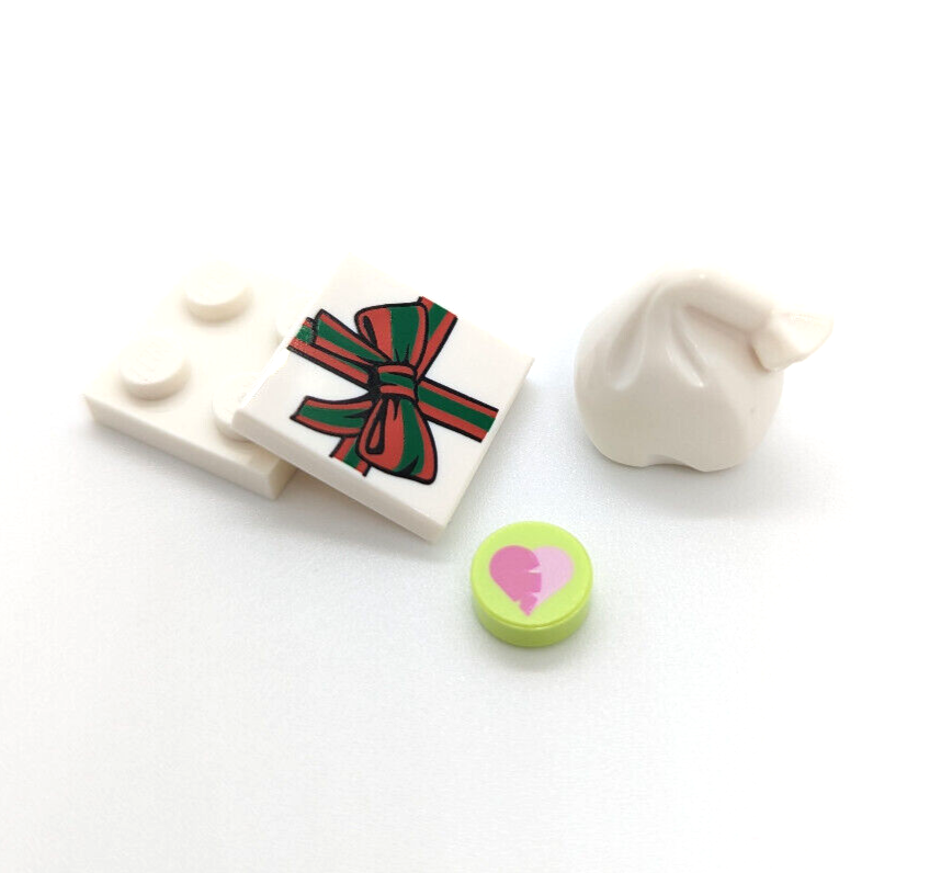 Lego 2020 BAM Minifigure Lot: Santa, Pink Elf, & Girl (bam202004 Christmas)