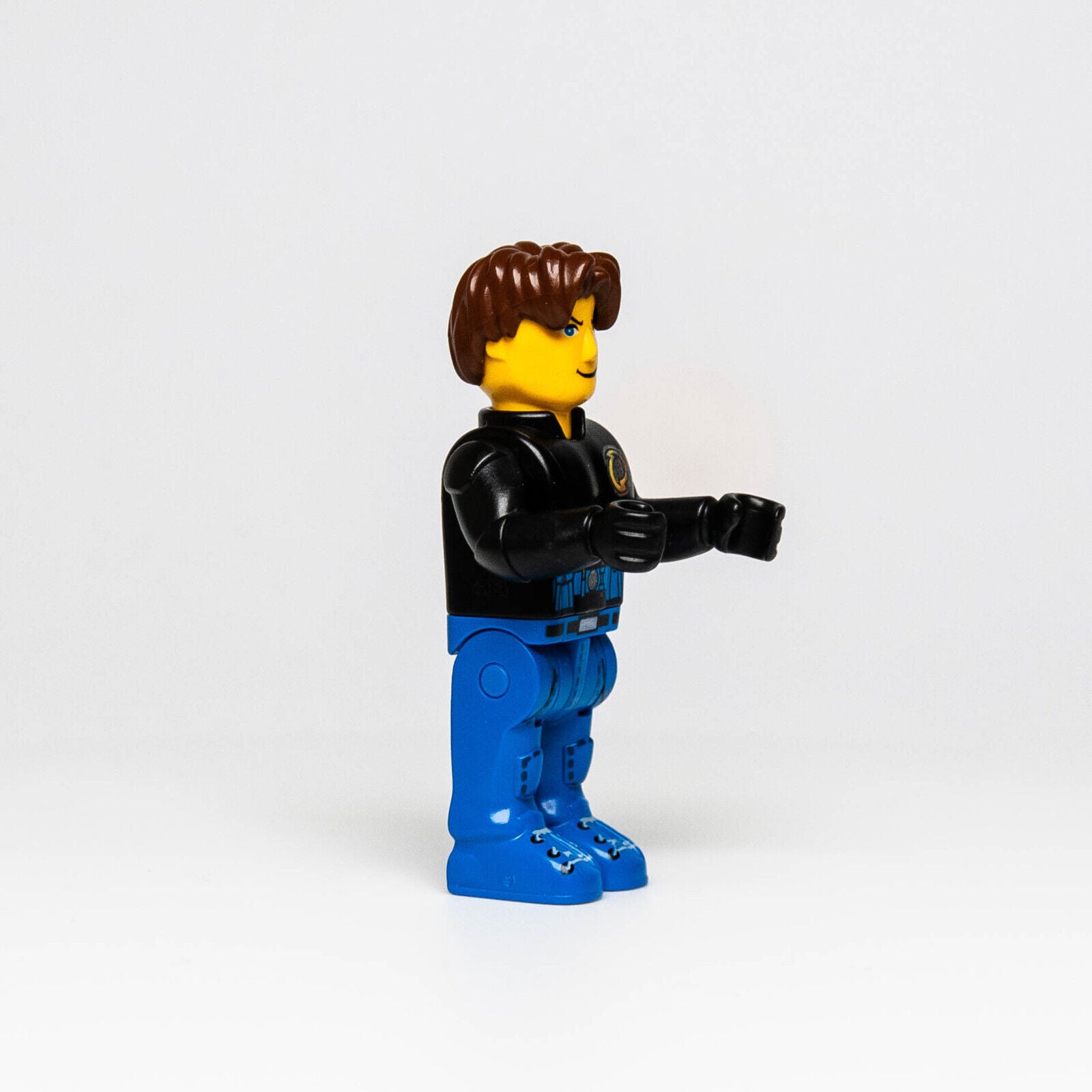 Lego 4 Juniors Minifigure - Jack Stone (js028) Black Jacket Blue Legs 9305 4655 - StudBee