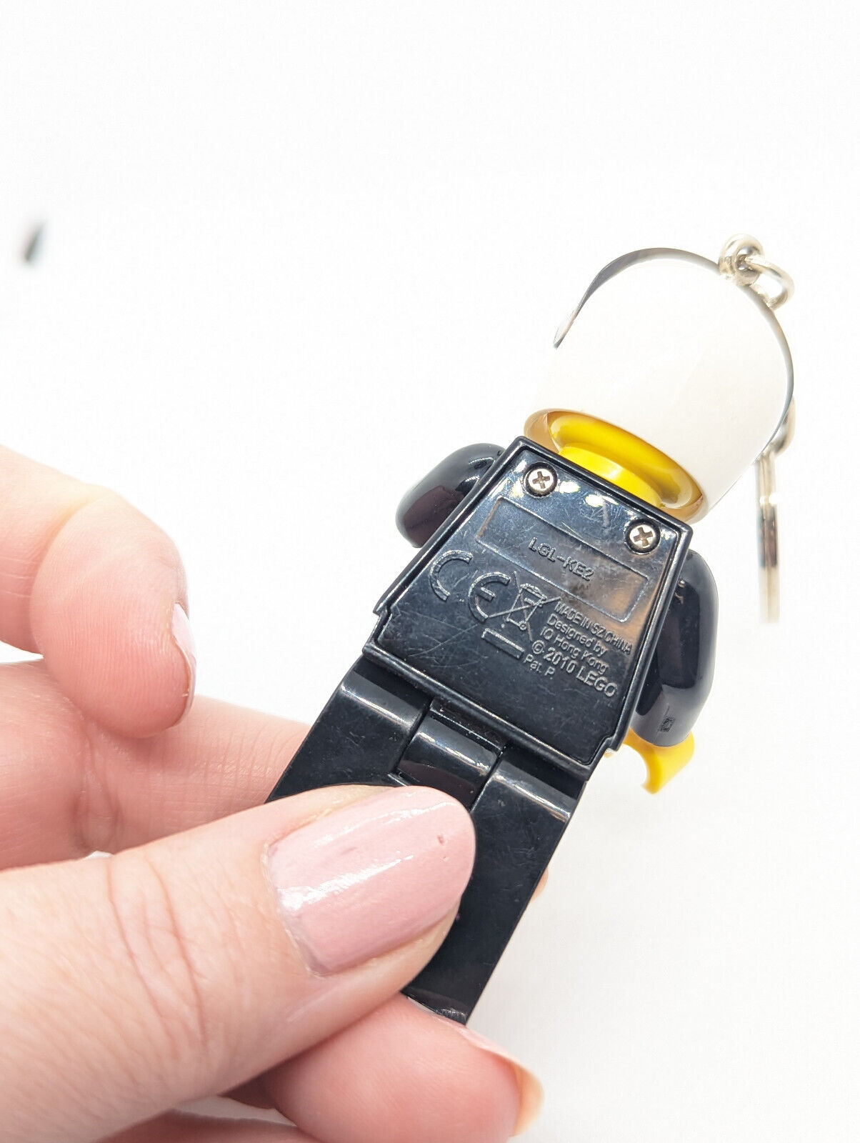 Lego Minifigure LED Keychain, Police Officer Mini Torch, 3" Tall - StudBee