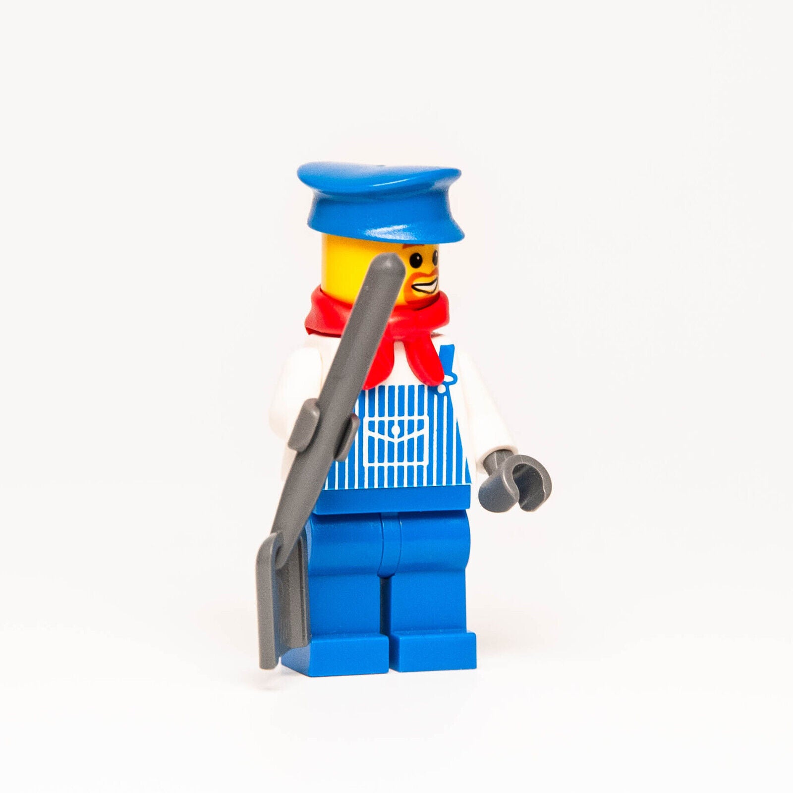 Lego Train Railroad Minifigure - Engineer Max (trn131) 7898 10173 Dark Bluish - StudBee