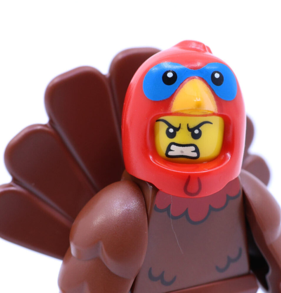 SEALED LEGO CMF 23: Thankgiving Turkey Costume 71034 Fall Pumpkin (col23-9) (wtr - StudBee