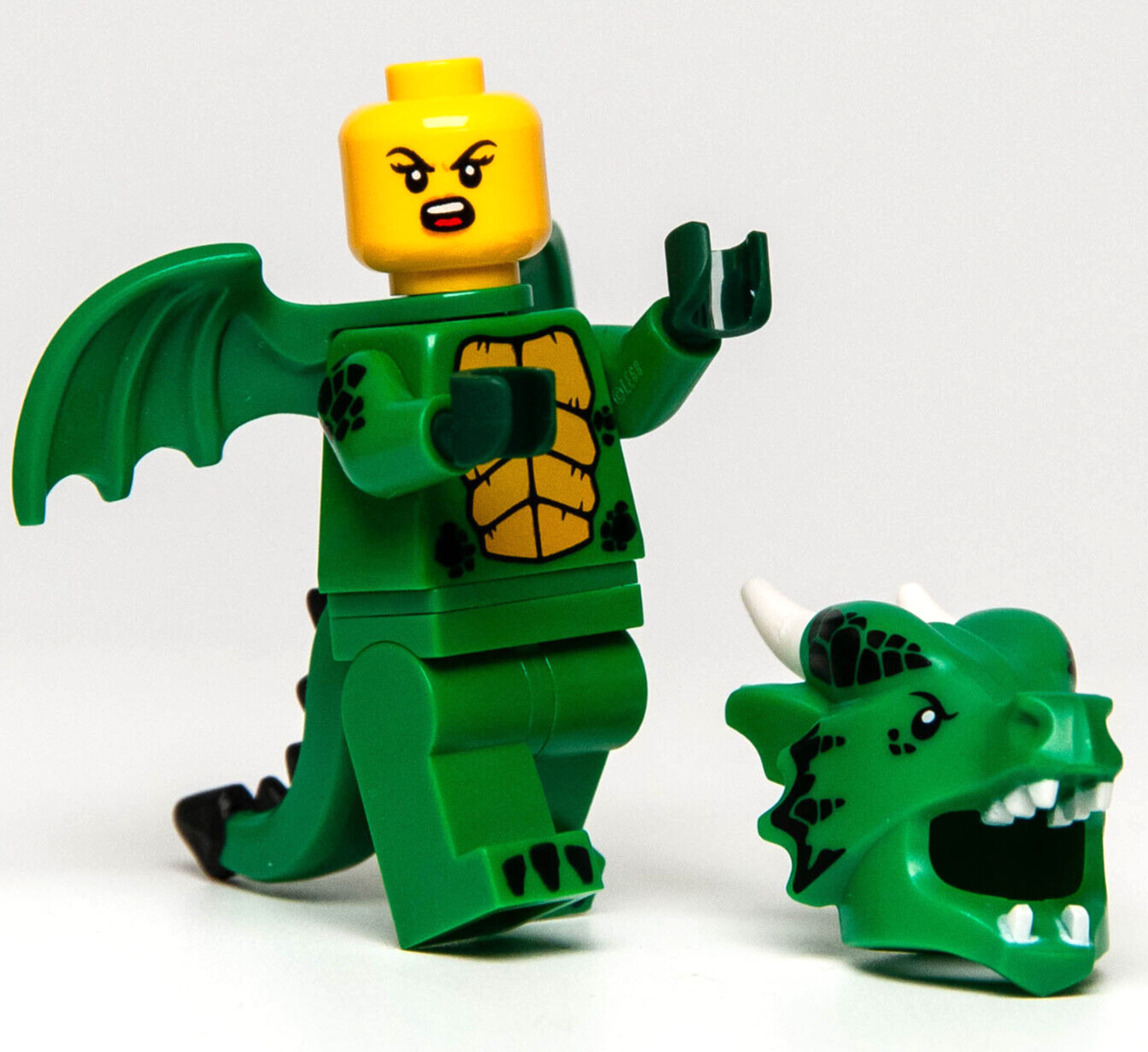 New SEALED Lego 71034- Series 23 Green Dragon Costume Minifigure (col23-12) - StudBee