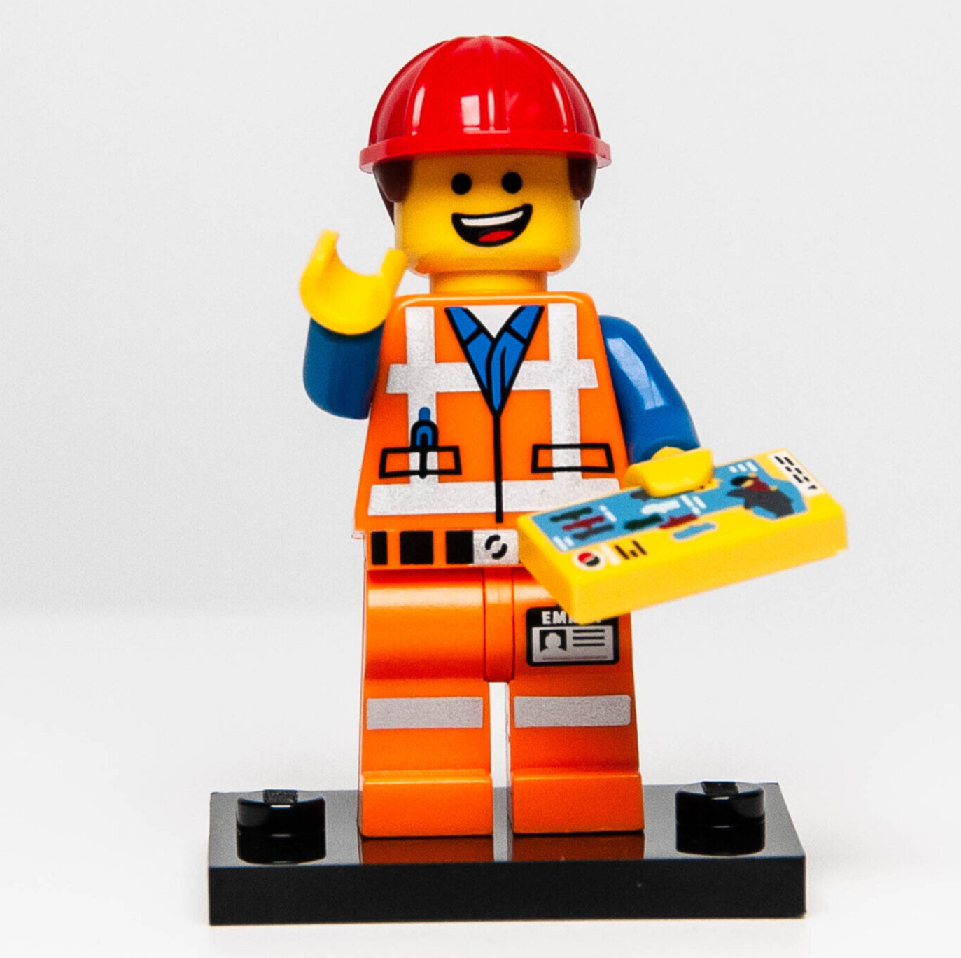 The LEGO Movie Minifigure, Hard Hat Emmet 71004 Series (tlm003) colt