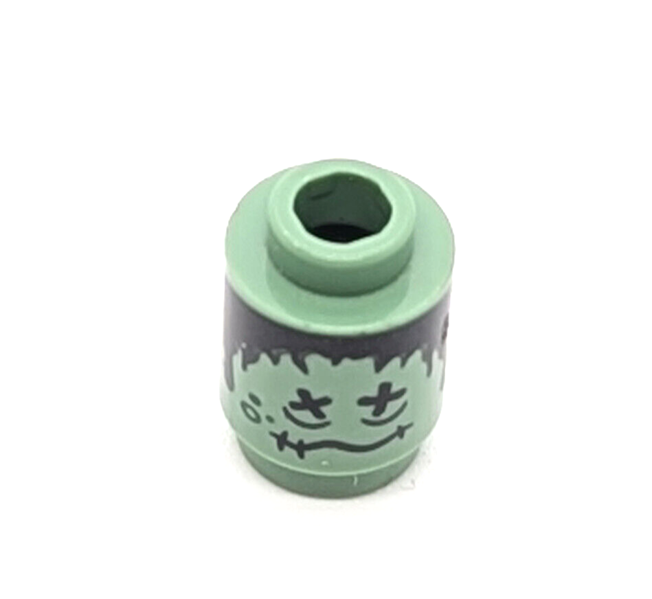 LEGO Harry Potter Pattern - Shrunken Head - Sand Green 1x1 Round Brick 3062pb036