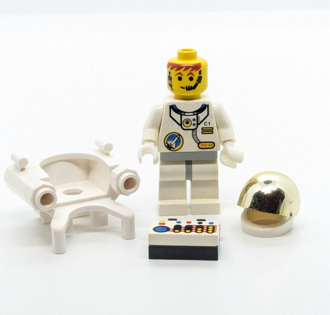 LEGO Space Port Minifigure - Astronaut C1 (spp006) 6458 Jet Pack Satellite - StudBee