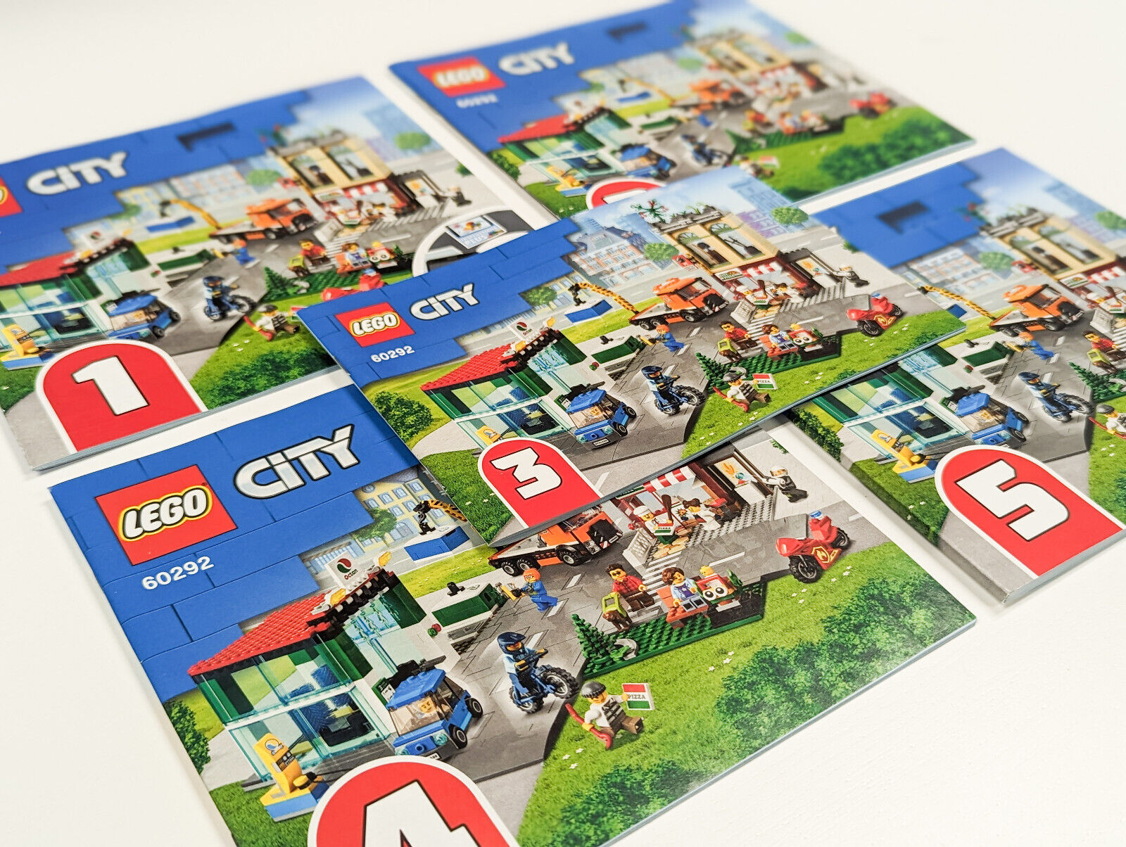 New LEGO 60292 City Town Center **Lot of 5 - Booklets Only** - StudBee