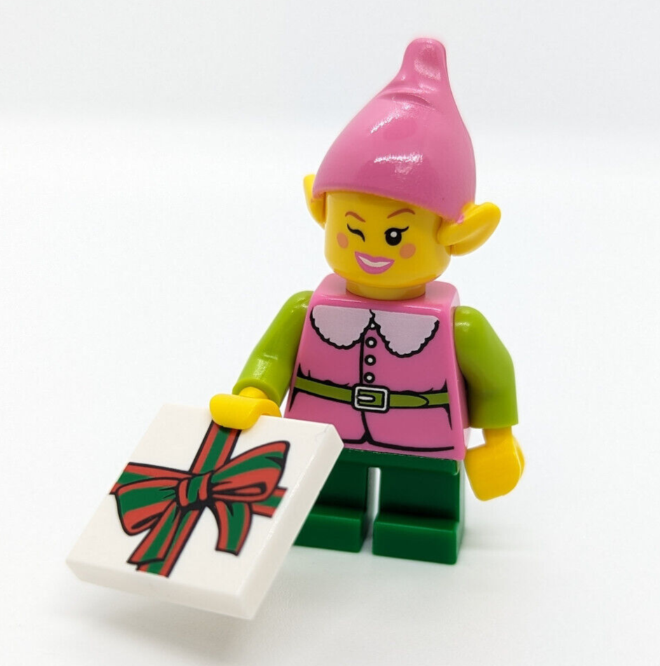 Lego 2020 BAM Minifigure Lot: Santa, Pink Elf, & Girl (bam202004 Christmas) - StudBee