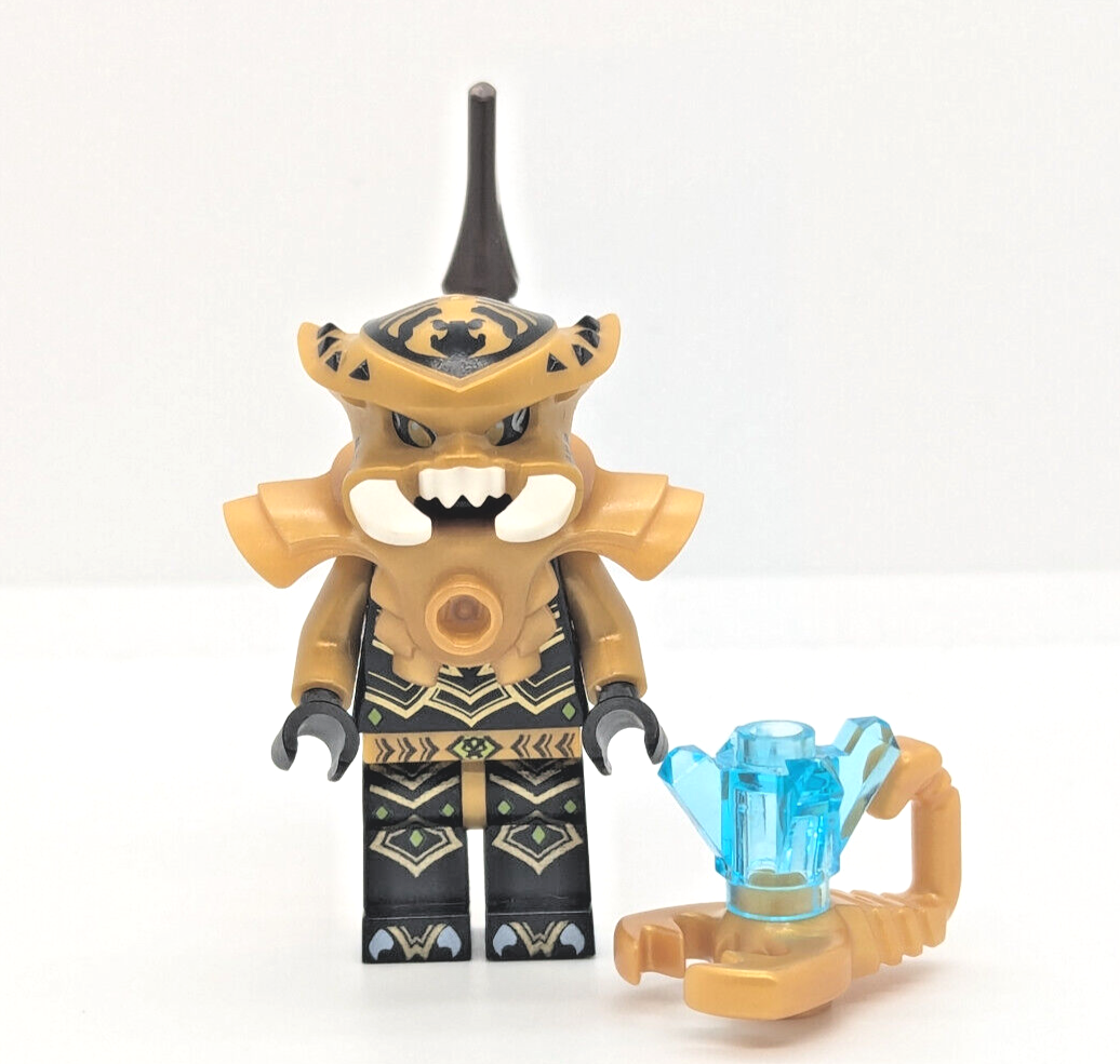 LEGO Legends of Chima SCORM Minifigure (loc056) w/ Gold Scorpion 70132