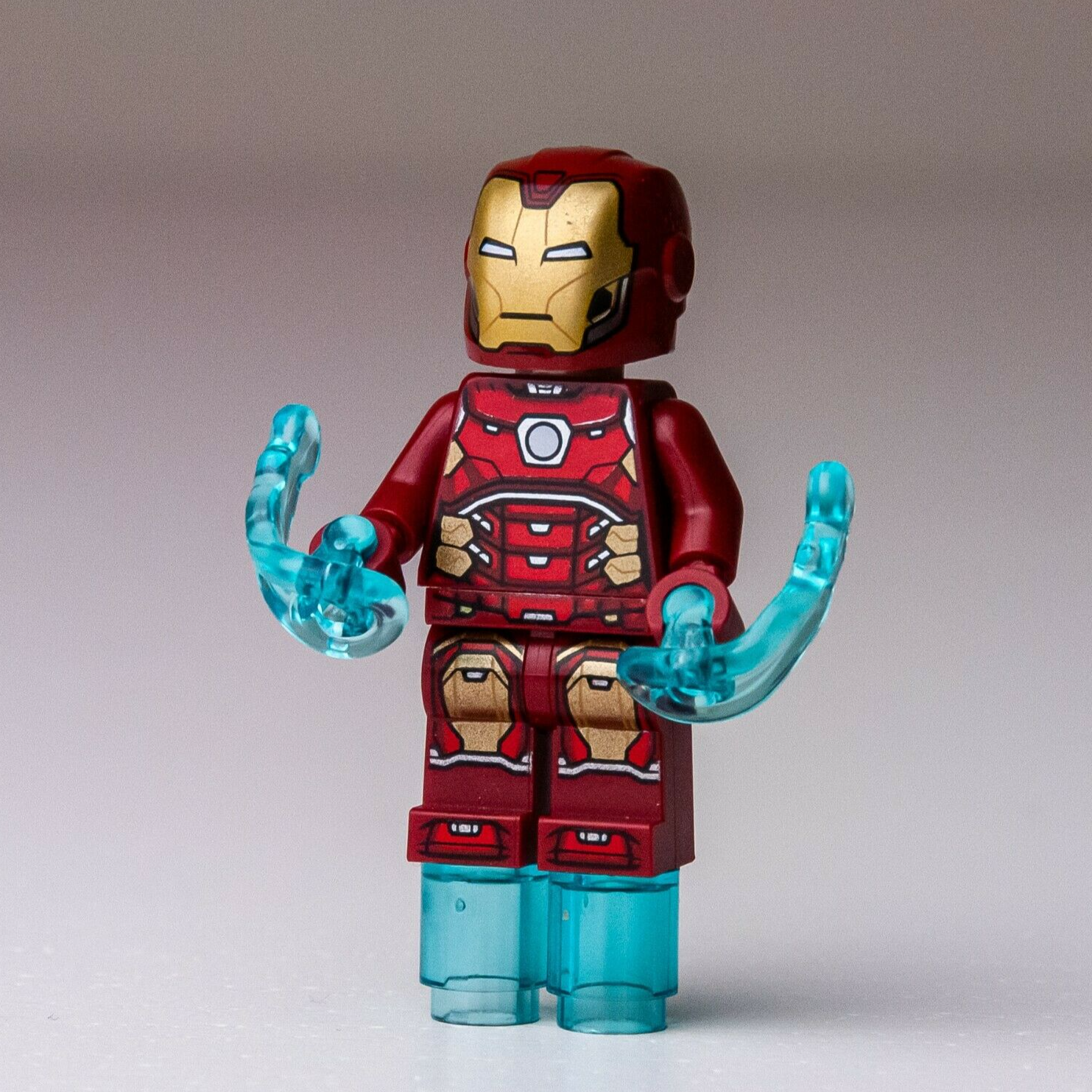 LEGO Iron Man w/ Silver Hexagon -  Super Heroes: Avengers -  (sh649) Minifigure - StudBee