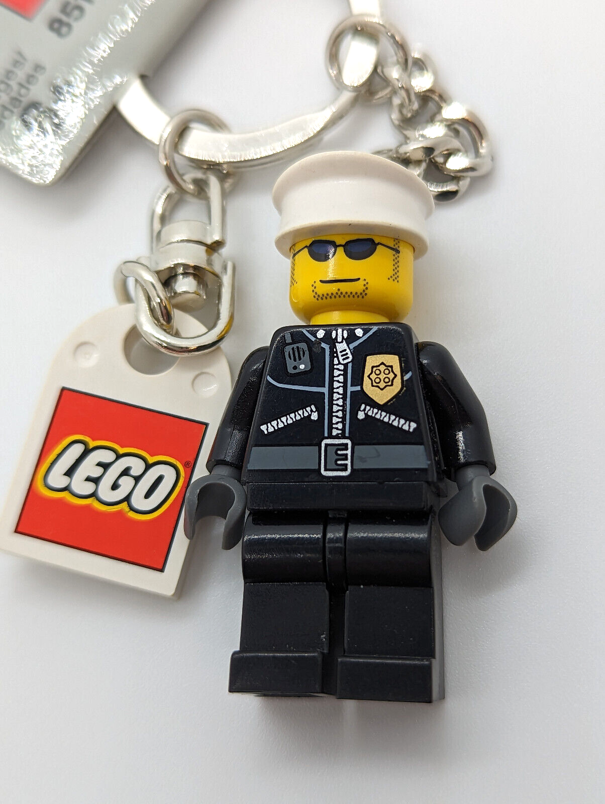 NWT Lego City Policeman Police Cop Key Chain Ring 851626 (cty - StudBee