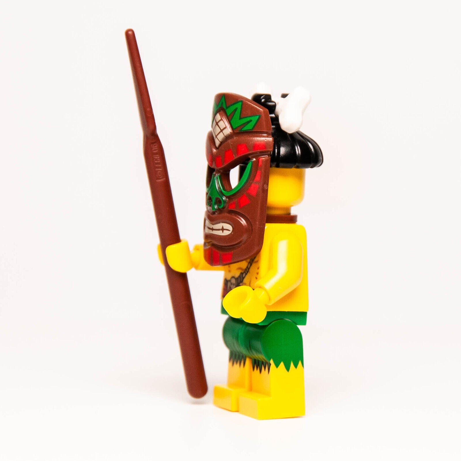 LEGO CMF Minifigure 71002 Series 11 - Island Warrior (col11-5) col167 Tiki Mask - StudBee