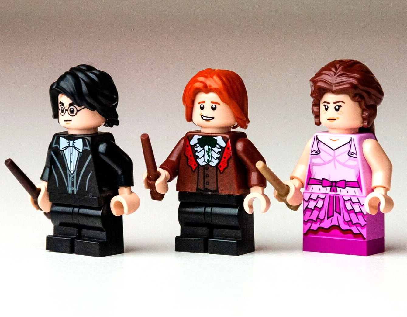 New LEGO Minifigure Lot: Ron Harry Hermione 75948 Hogwarts Clock Tower (hp186) - StudBee