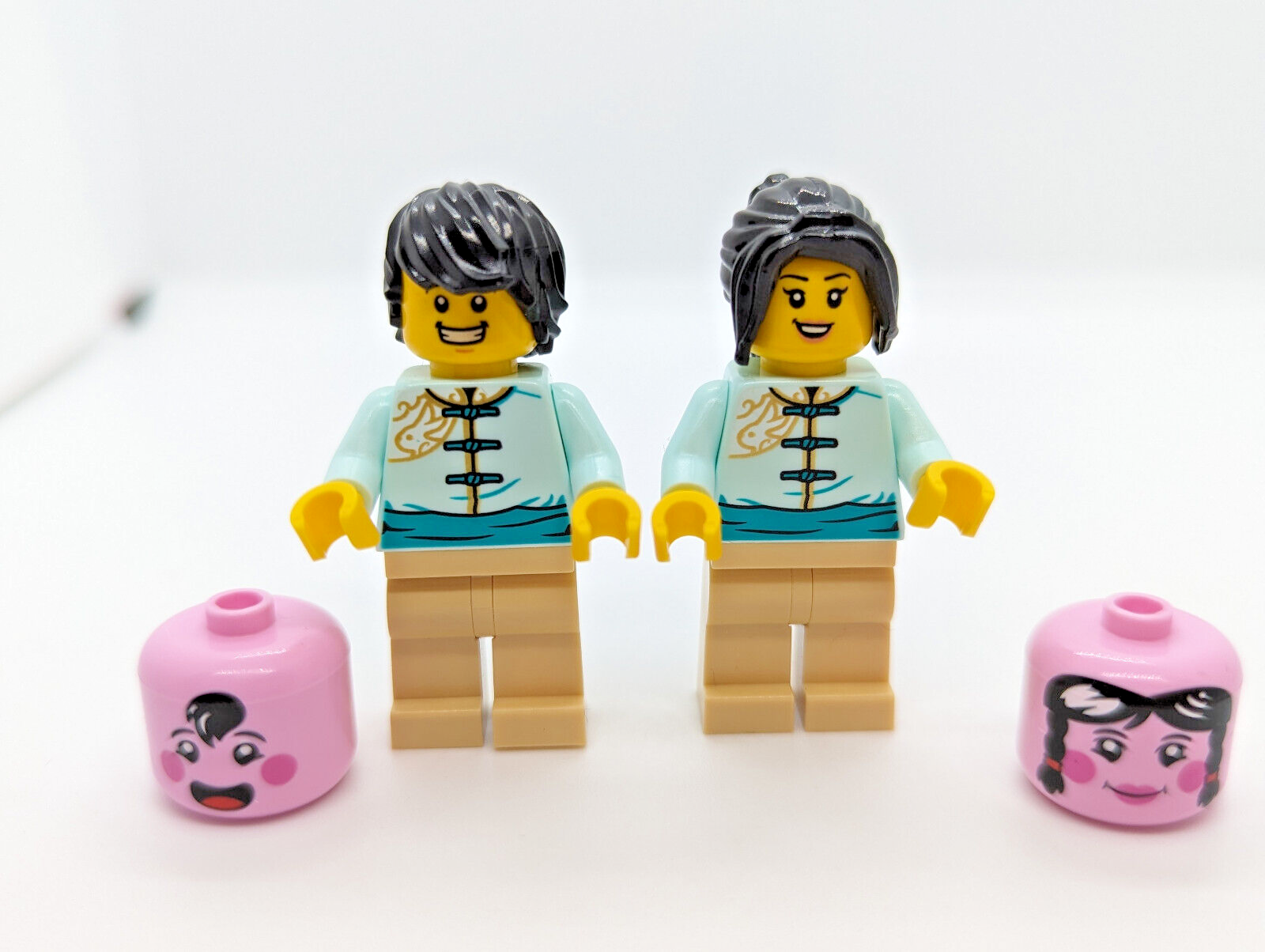 (Lot of 2) LEGO Chinese Lunar New Year Minifigures: Parade Participants 80111 - StudBee