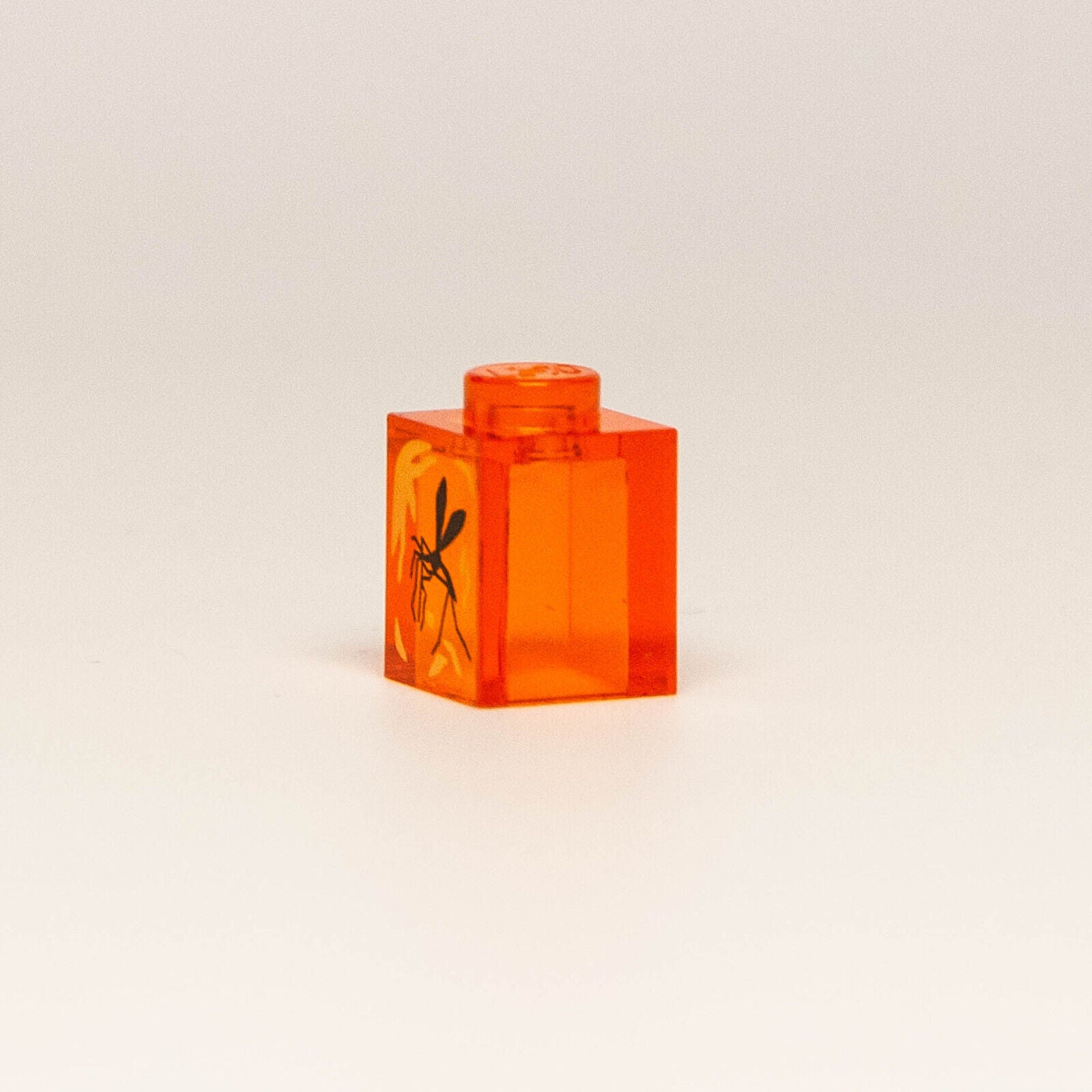 LEGO Jurassic Park World - Mosquito Amber Brick - Trans Orange 1x1 Bug Dinosaur - StudBee