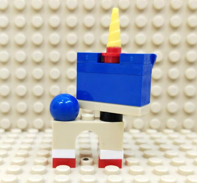 NEW Lego Unkitty Minifigure - Puppycorn, Open Smile w/Tooth (uni23) Party Time - StudBee