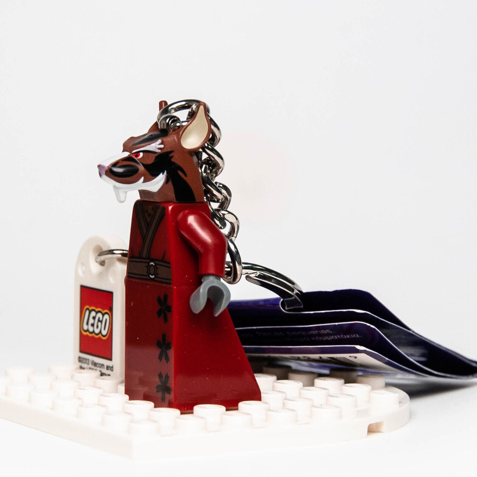 New LEGO TMNT Minifigure Key Chain - Splinter (tnt007) 79103 Turtle Lair 850838 - StudBee