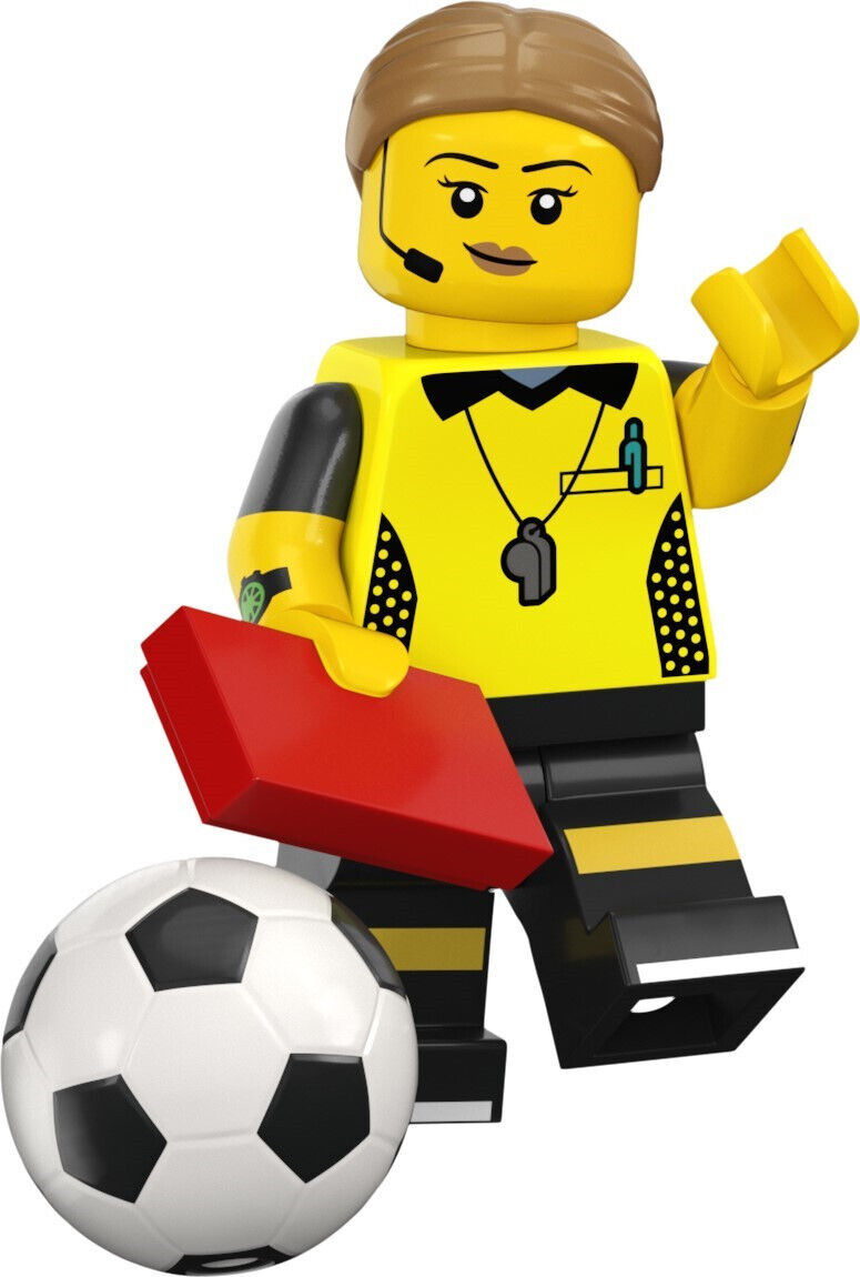 New SEALED Lego 71037 - Series 24 Football Soccer Referee Minifigure (col24-1) - StudBee