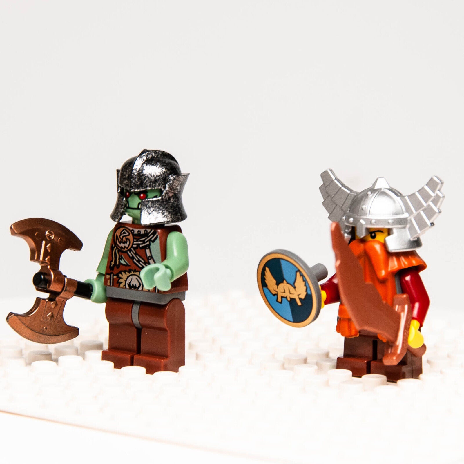 LEGO Castle Fantasy Minifigure: Troll Warrior 3 Orc (cas368) Dwarf (cas357) 7036 - StudBee