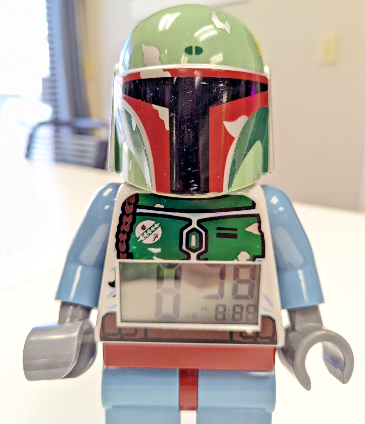 LEGO Star Wars Boba Fett - Digital Alarm Clock 9" Bounty Hunter 9003530 - Works!