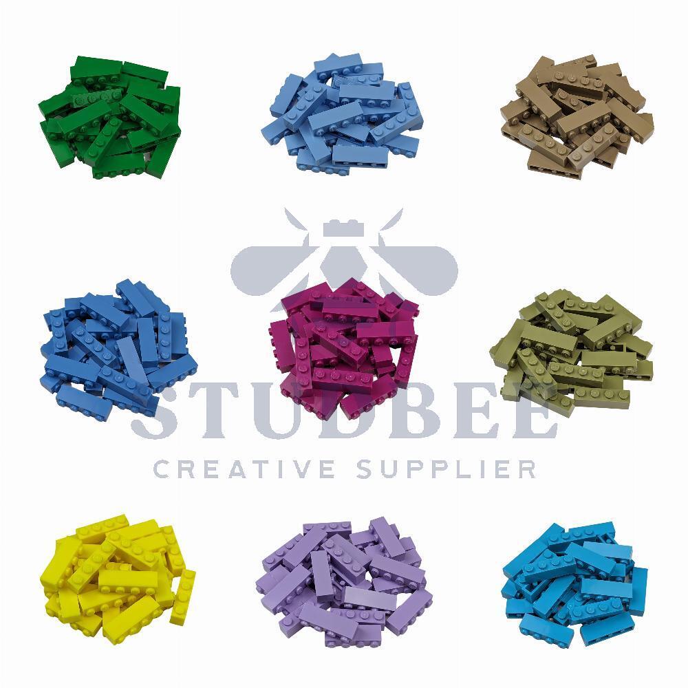 NEW LEGO  - 1 x 4 Brick - # 3010 - 25 Pieces - Multiple Colors - StudBee