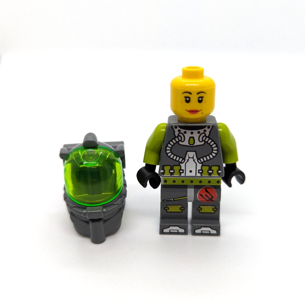 Lego Atlantis Diver Sam Rhodes (atl008) & Shark Warrior (atl004) Minifigure 8078 - StudBee