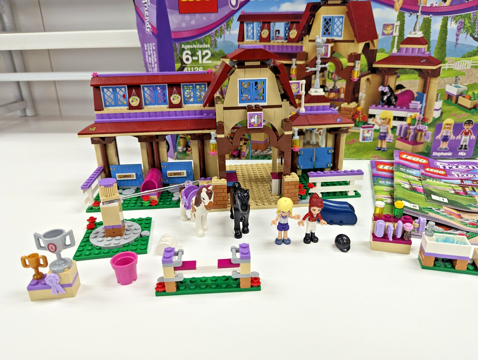 LEGO Friends Heartlake Riding Club 41126 Horse Stables 100% Complete Box Manuals - StudBee