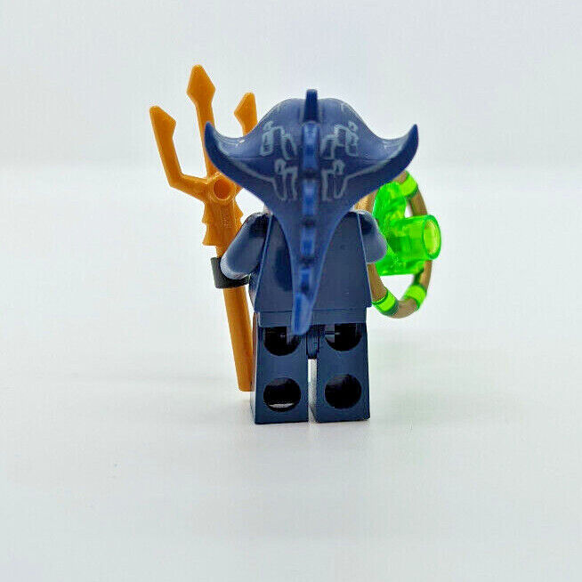 Lego Atlantis Manta Warrior Minifigure (atl003) with Trident and Treasure Key - StudBee