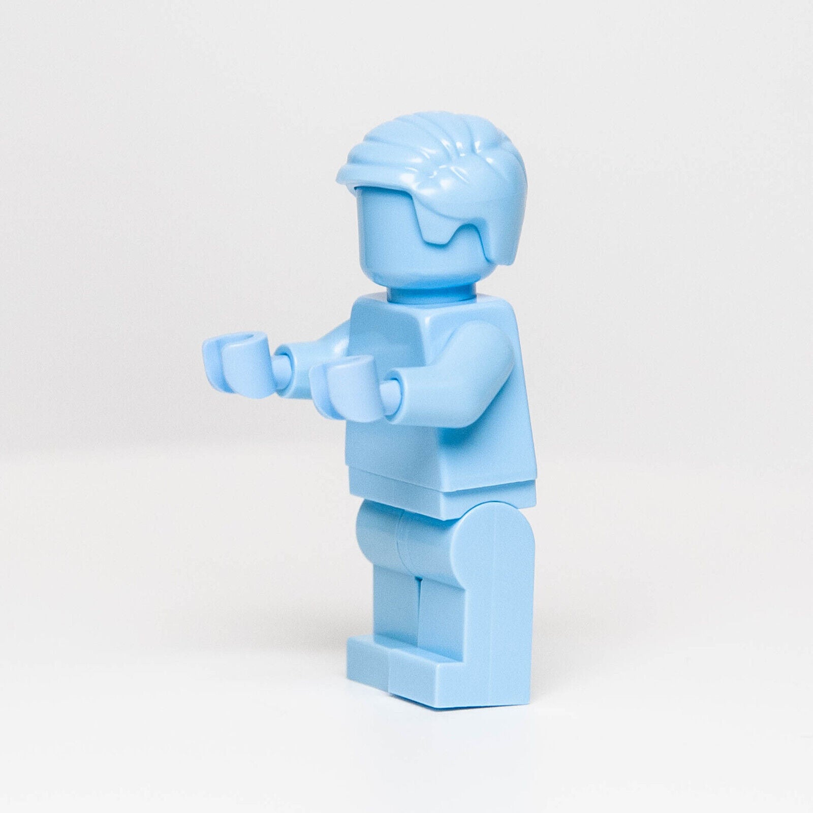 NEW LEGO Everyone is Awesome Bright Light Blue Monochrome Minfigure (tls108) - StudBee