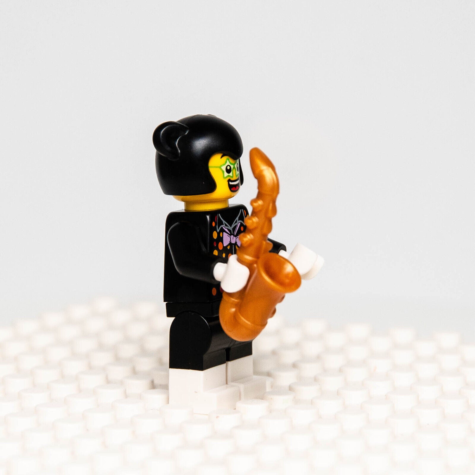 New Lego BAM 2023 Minifigure Halloween Party Black Cat Girl Costume Sax (blk - StudBee