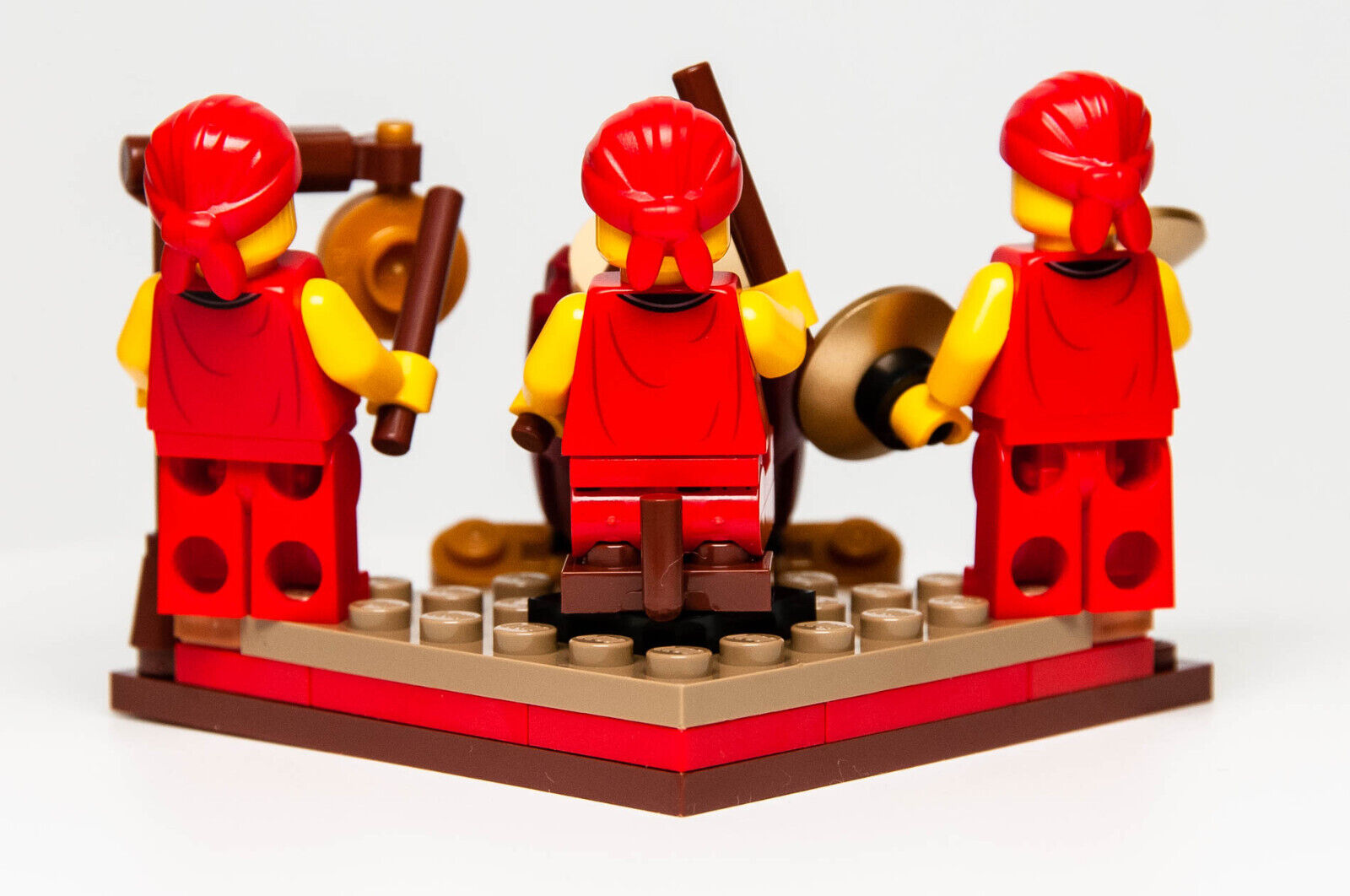 New LEGO Chinese New Year 80104 Lion Dance Musician Band Drum Minifigure Lot - StudBee