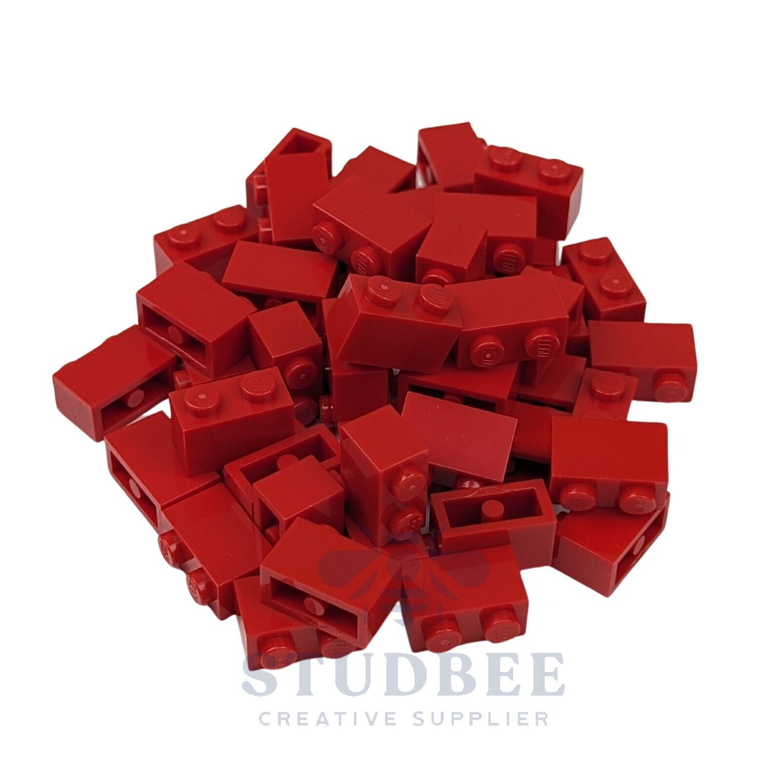 NEW LEGO  - 1 x 2 Bricks - #3004 - 50 Pieces - 20+ Colors Available - StudBee