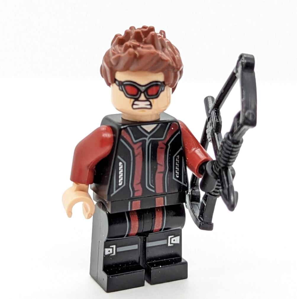 Lego Marvel Minifigure Hawkeye w Bow 76042 76030 sh172 SHIELD Ultron