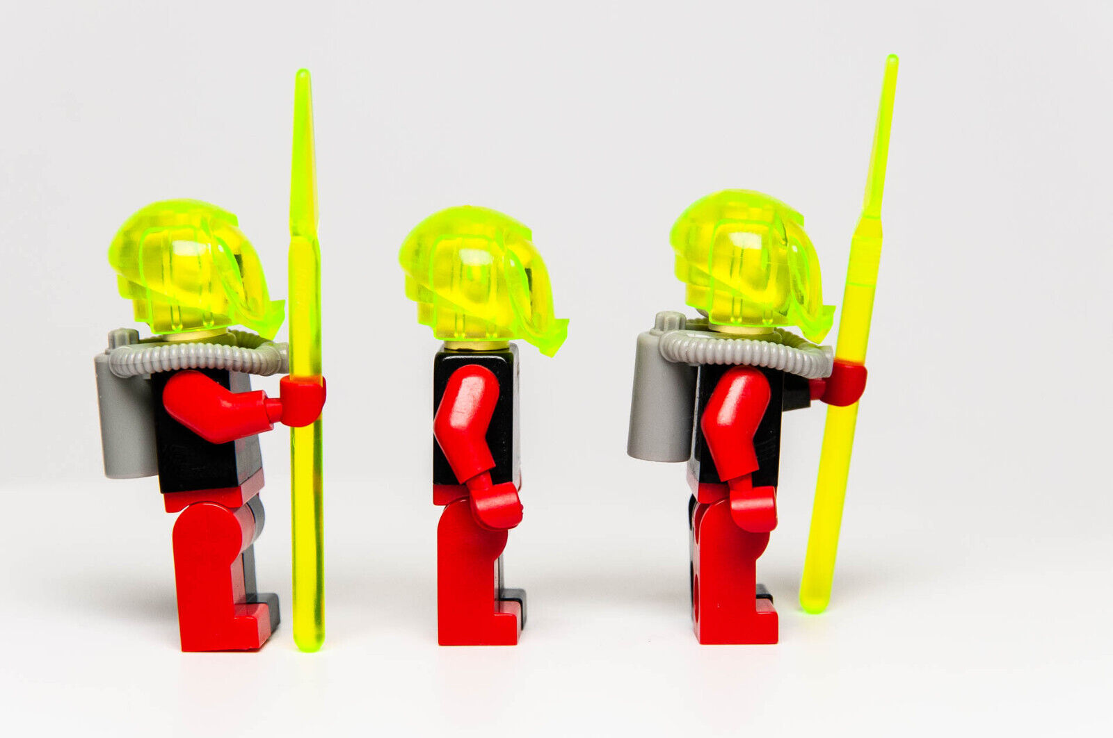 Lot of 3 LEGO Alpha Deep Sea Minifigures Ogel Minions & Commander w/ Spears (alp - StudBee