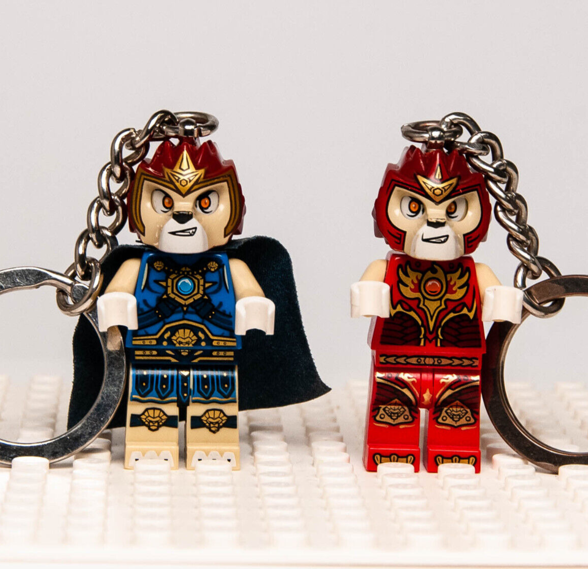 (2) LEGO Chima Laval Minifigure Keychains 850608 851368 (loc011 loc101) - StudBee