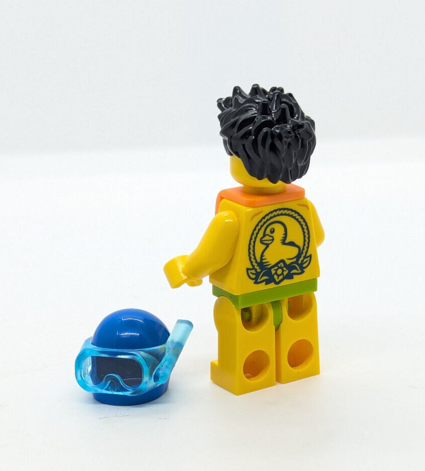 LEGO Stuntz Minifigure - Sudsy Simon Tub Racer (cty1476) Snorkle Beach 60333 - StudBee