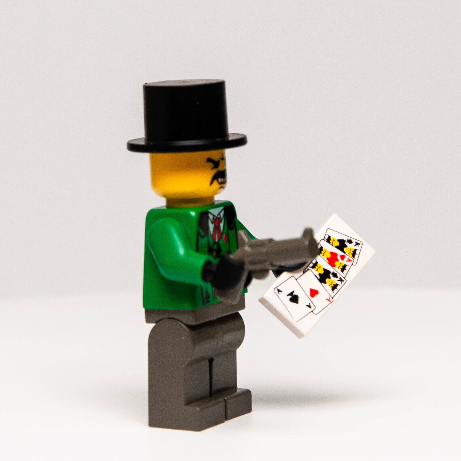 Lego Western Cowboy Minifig - Bandit 3 Cheatum (ww010) RARE Poker Playing Cards - StudBee