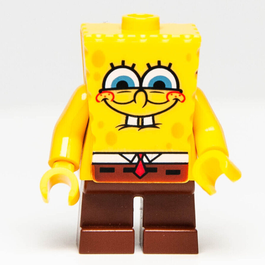 LEGO SpongeBob SquarePants Smile with Squint Minifigure (bob019) 3834 Bikini - StudBee