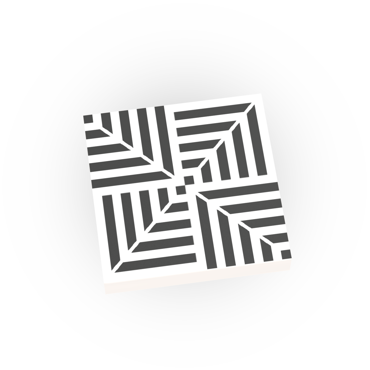 Black & White Geometric Wall & Floor Tiles ( 20 Pack)