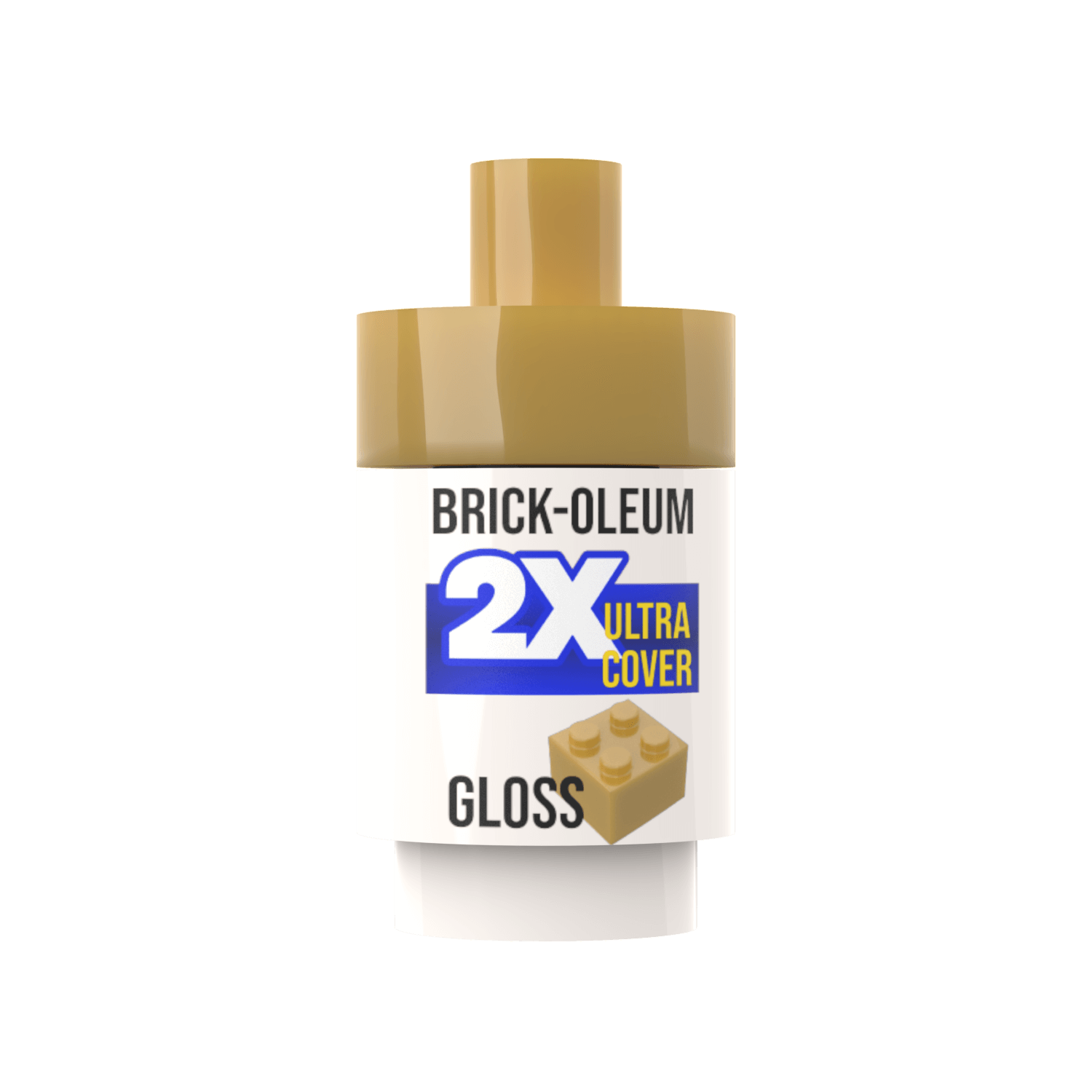 Brick-Oleum 2X Ultra Cover paint can on a white background