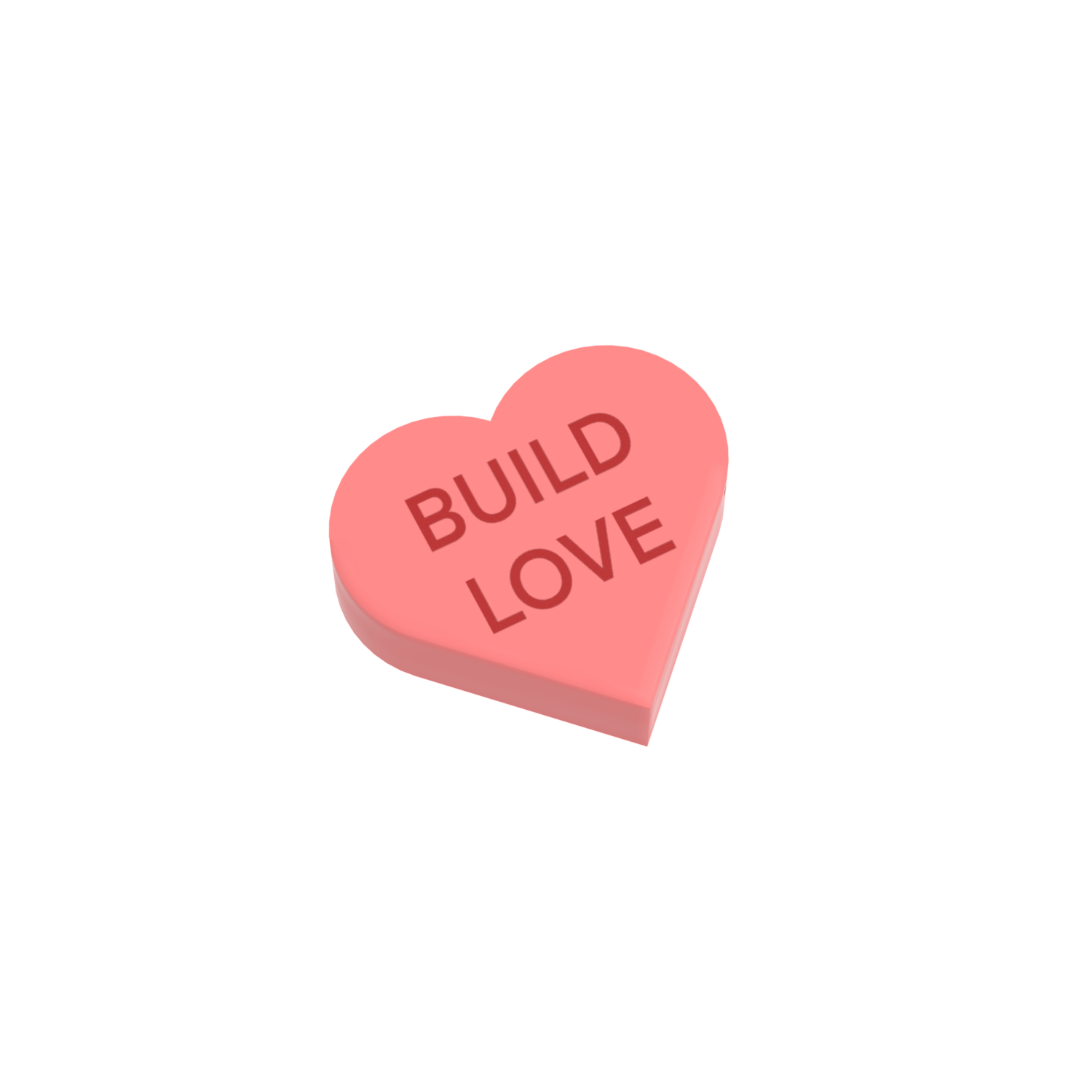 Conversation Hearts Valentine Bundle - Custom Printed - Made Using LEGO® Parts