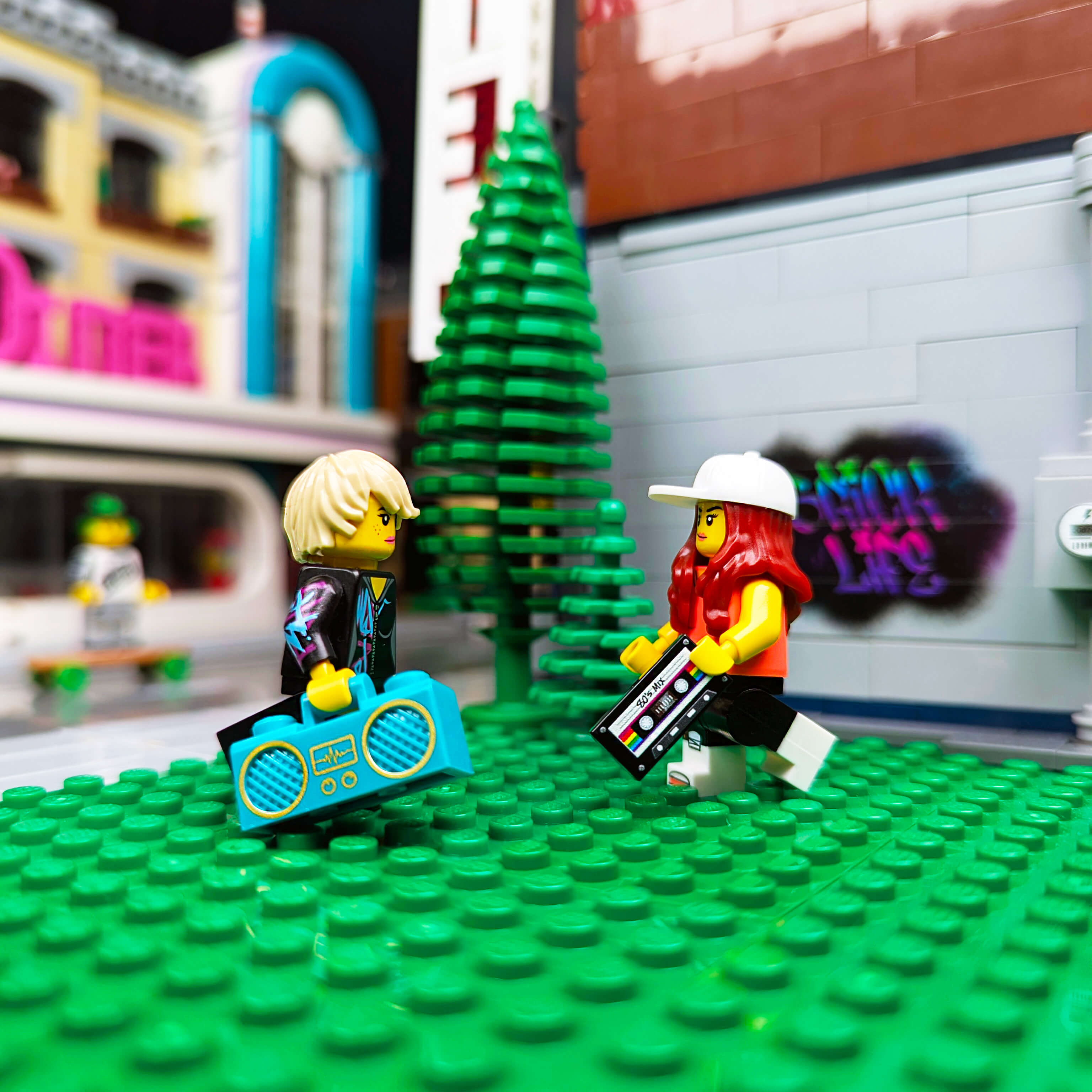 Cassette Mix Tape - Retro Minifig Accessory - Custom Printed - Made Using LEGO® Parts