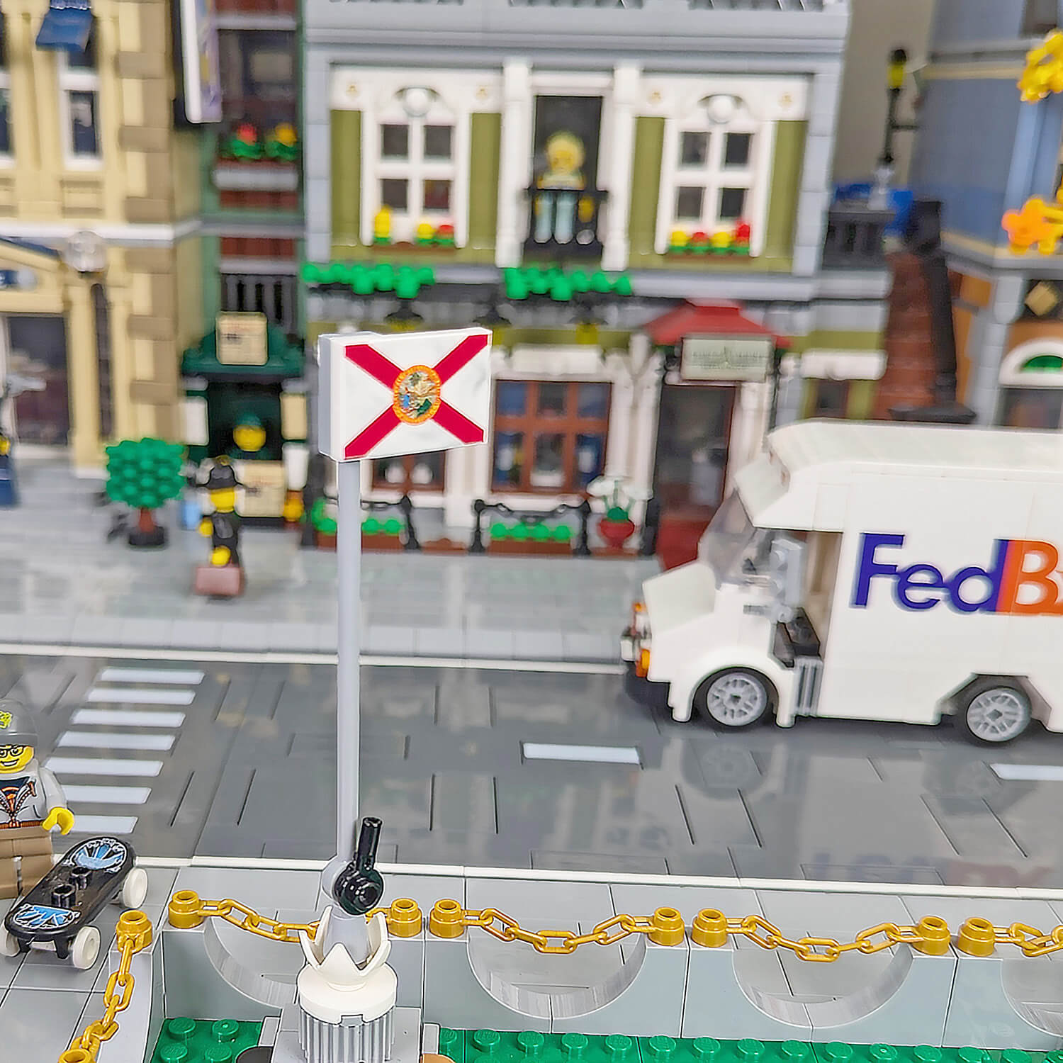 Florida State Flag - Custom Printed - Made Using a LEGO® Tile